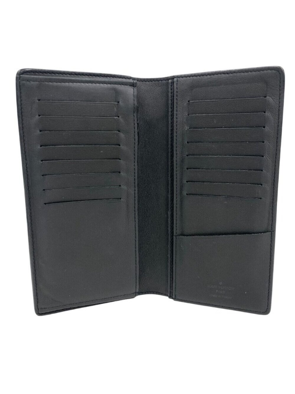 Louis Vuitton Portefeuille Brazza Monogram Shadow Leather Wallet Black - Picture 7 of 8